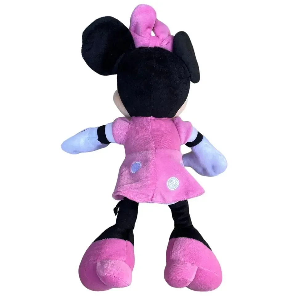 Minnie Mouse Plush Large Disney Just Play Stuffed Animal Toy Pink Outfit Bow